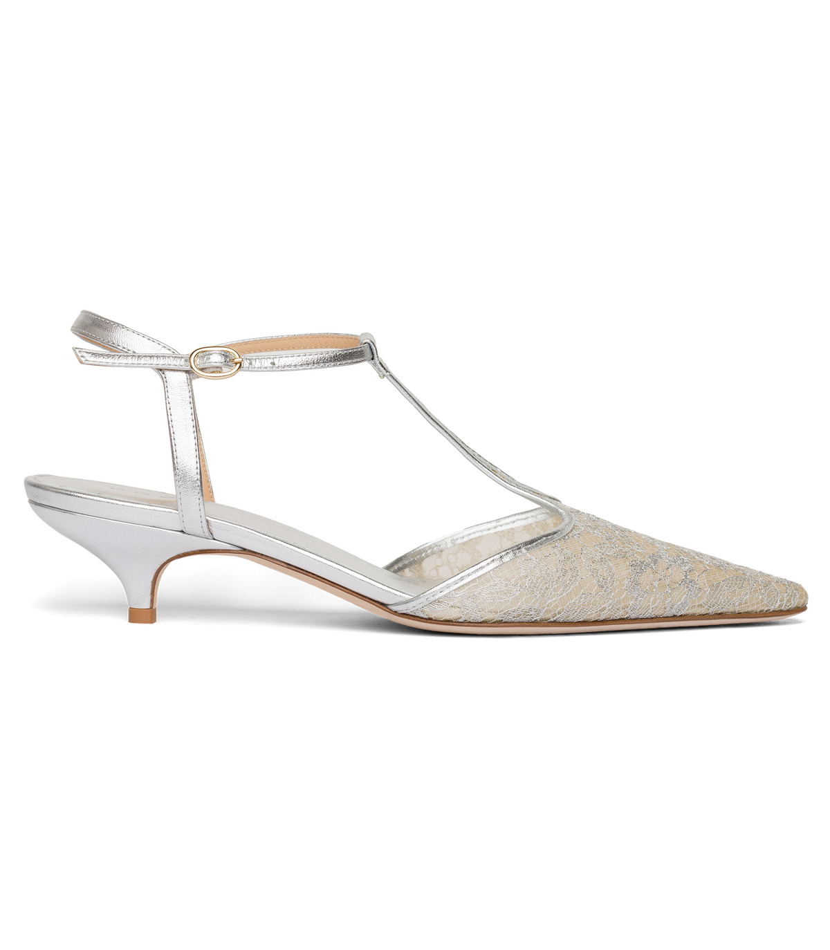 PHORA HEEL -- SILVER LACE