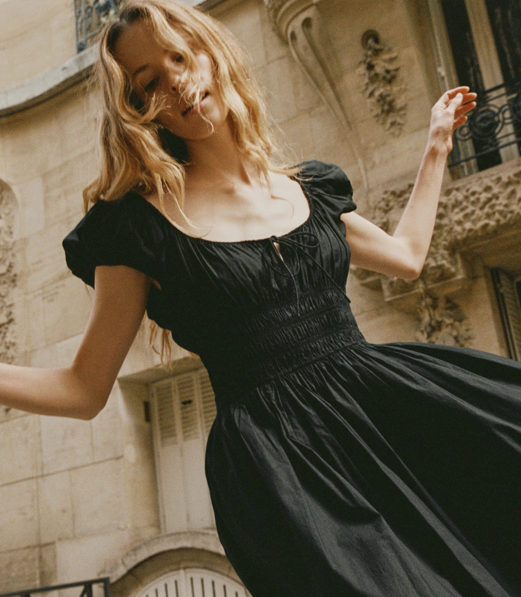 QUINN DRESS -- BLACK view 5