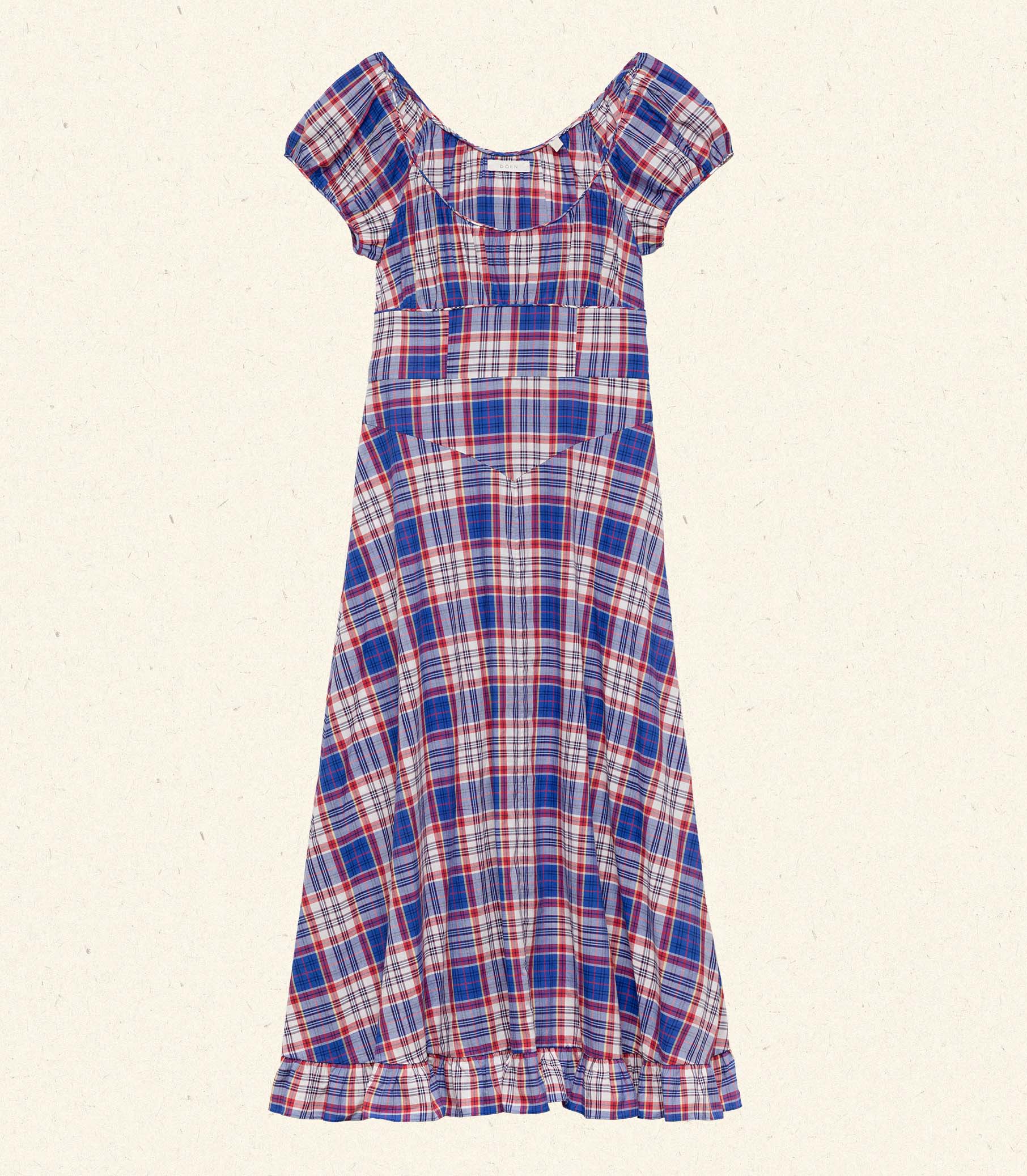RAMONA DRESS -- COTE D’AZUR PLAID view 6