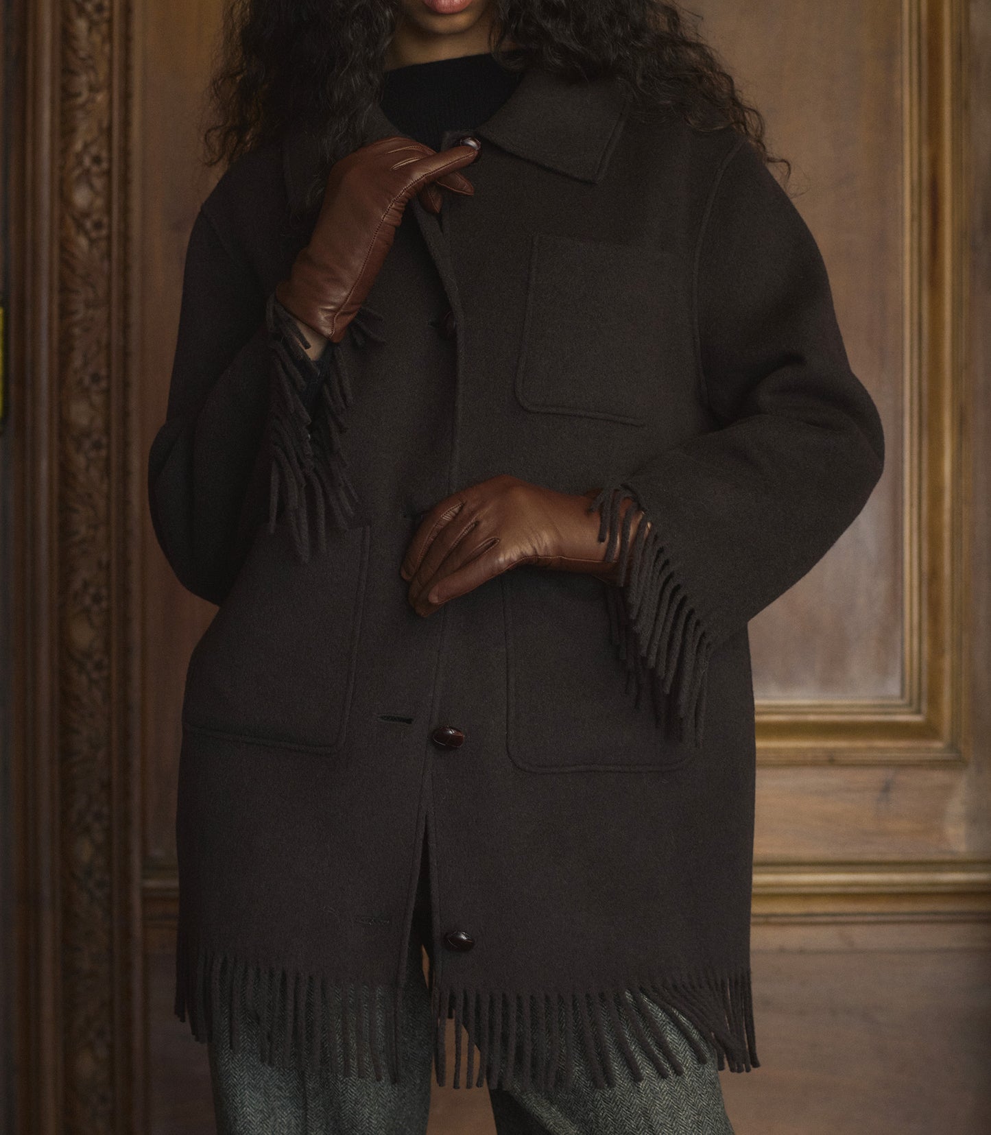 RHINE GLOVES -- CORK LEATHER