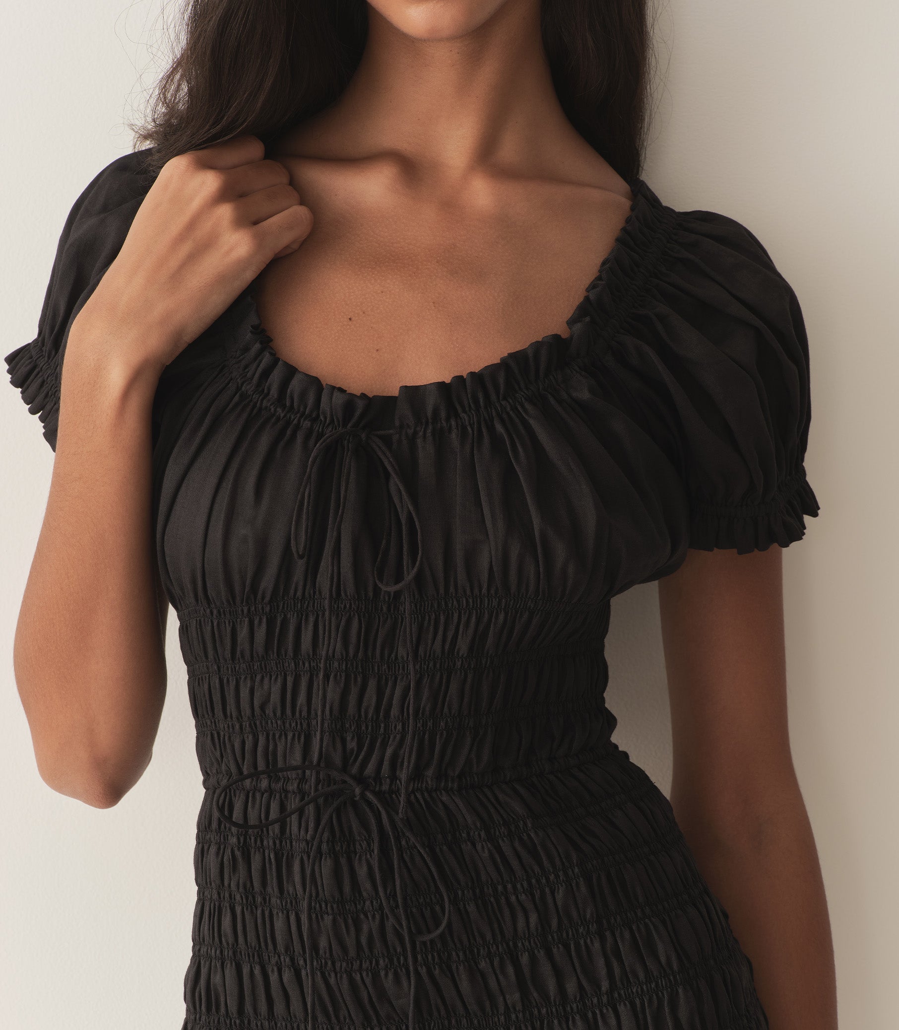 ROSALYNN DRESS -- BLACK view 4