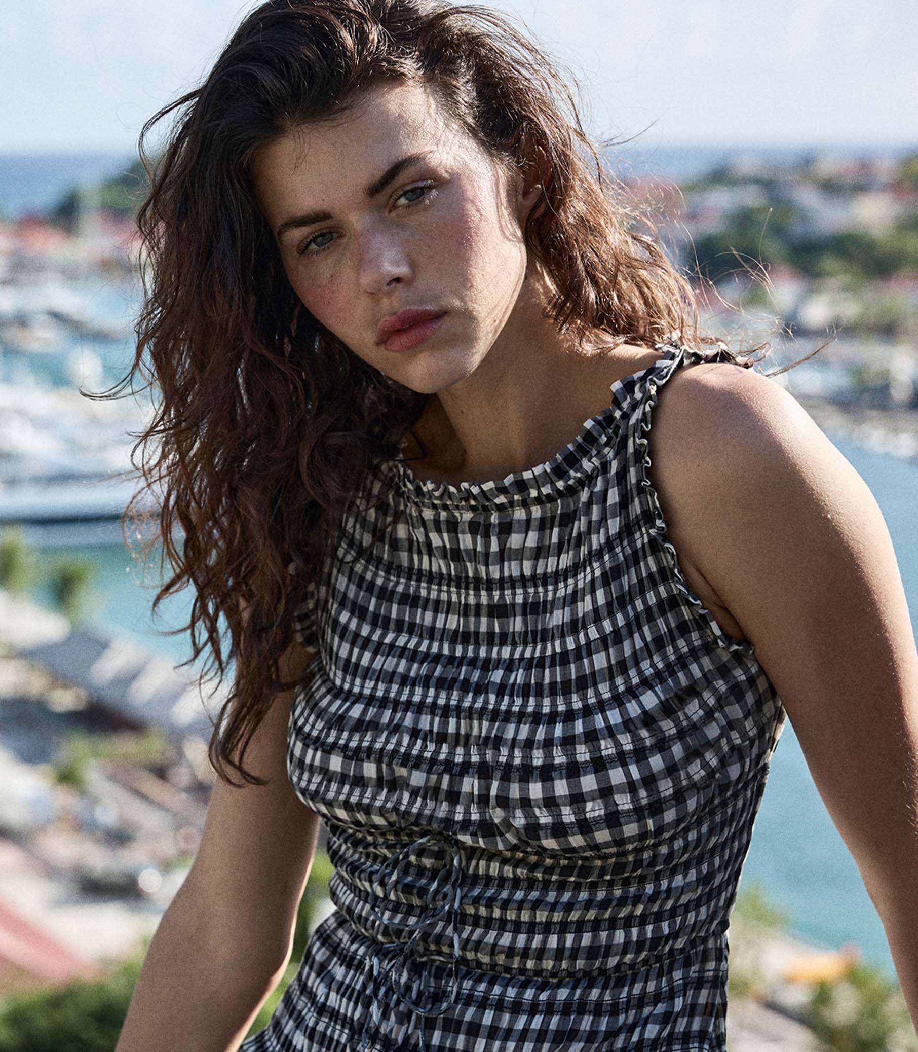 ROSELLA DRESS -- NOIR GRETA GINGHAM view 6