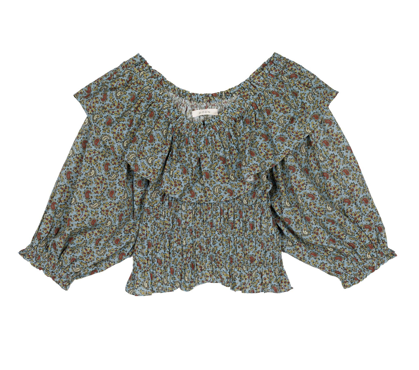 HMD -- LUCE TOP -- BLUE TISBURY PAISLEY