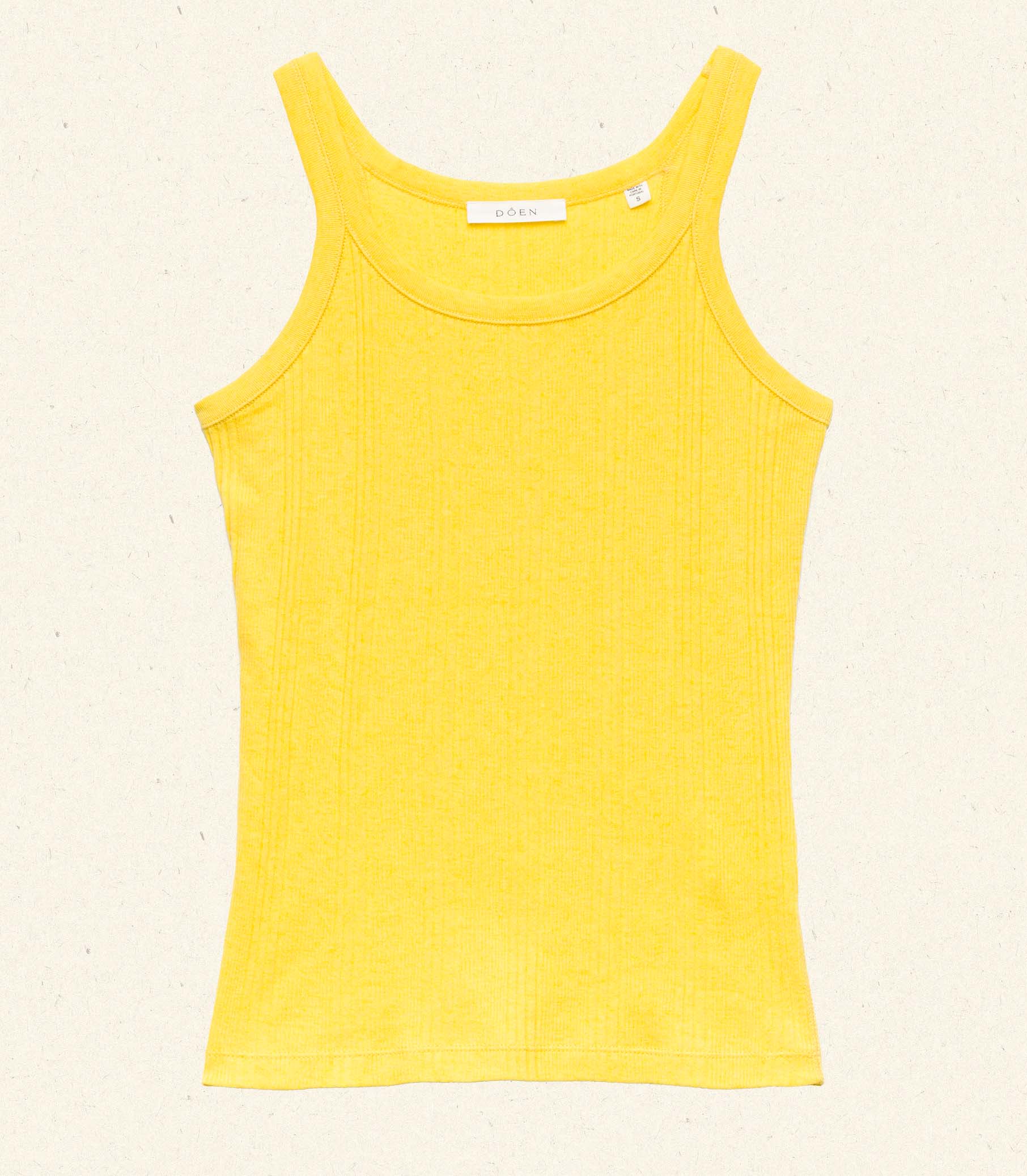 SEINE CASHMERE TANK -- CITRUS view 6