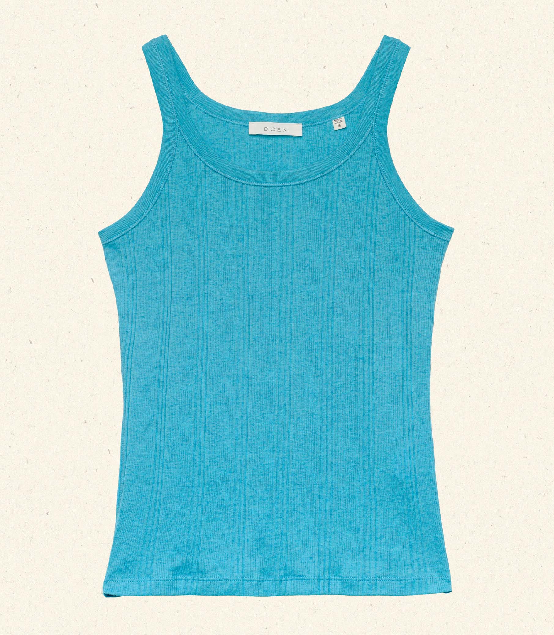 SEINE CASHMERE TANK -- MEDITERRANEAN SEA view 4