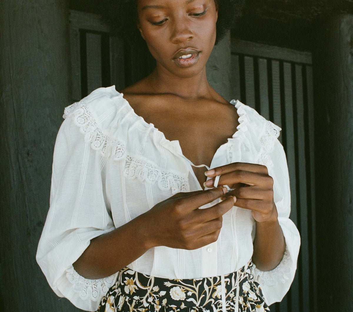 HMD -- SENETTE TOP -- CREME