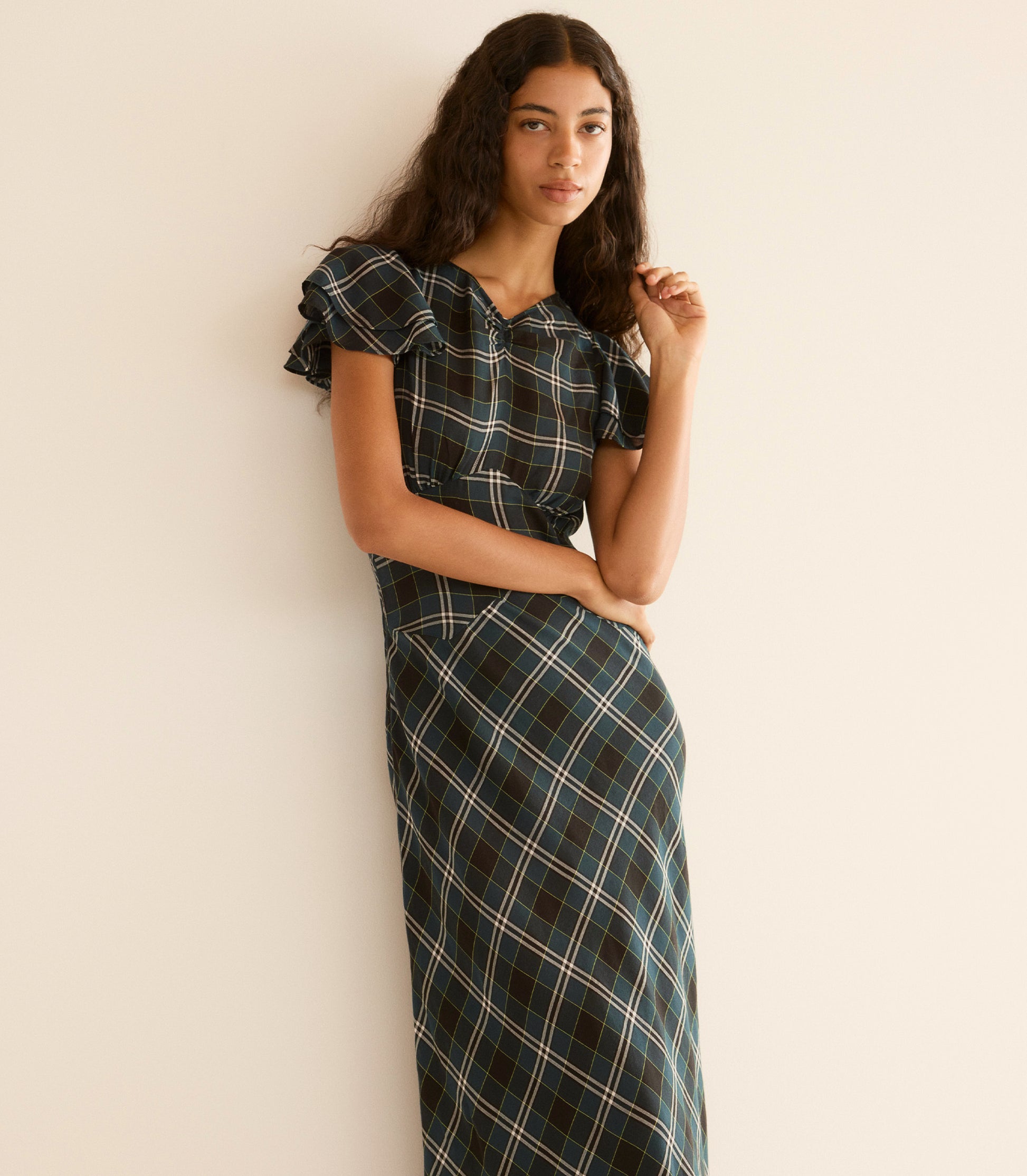 SERAPHINE DRESS -- AMBLE PLAID view 4