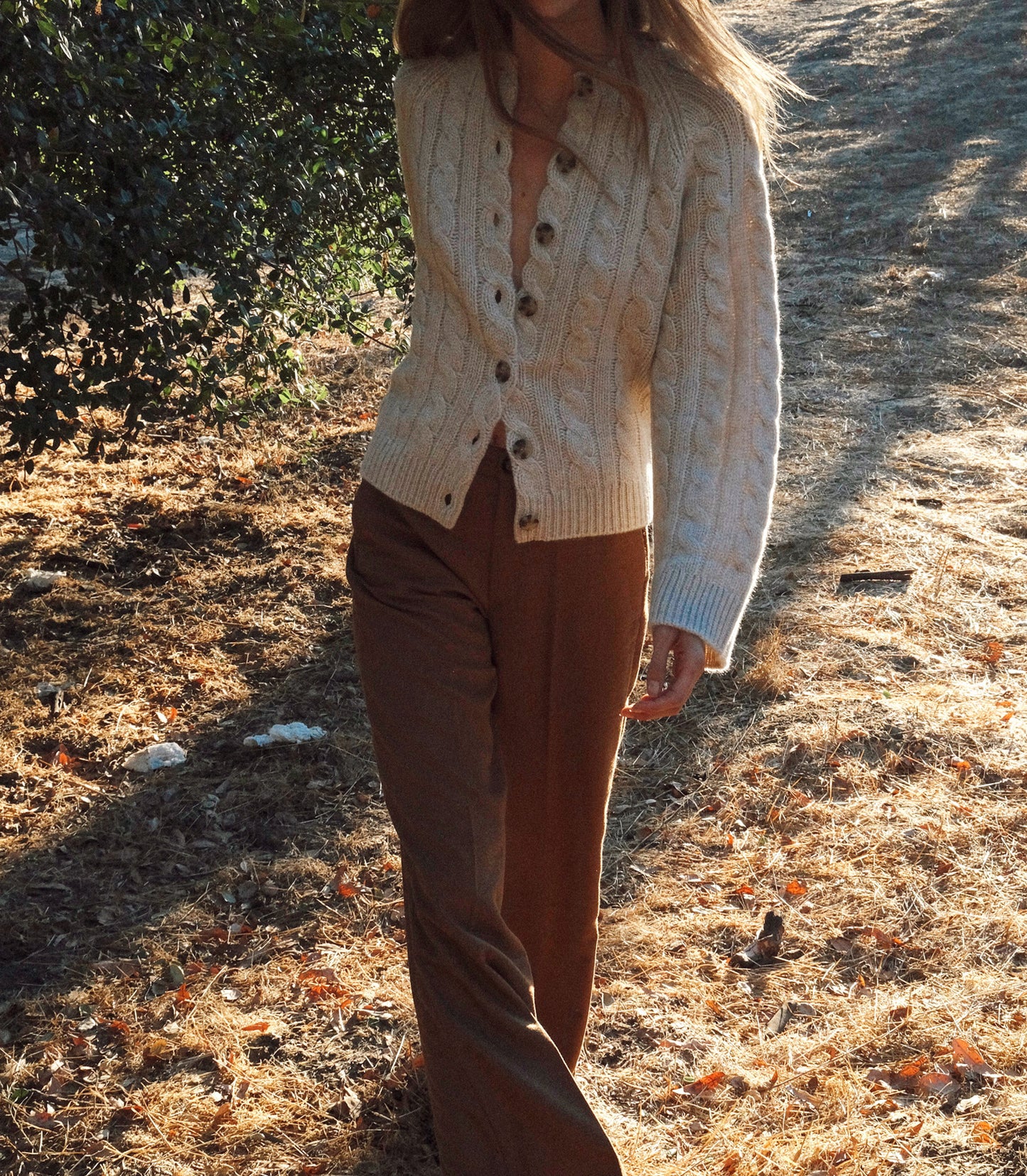 VIRGINIE CASHMERE CARDIGAN -- COTTAGE