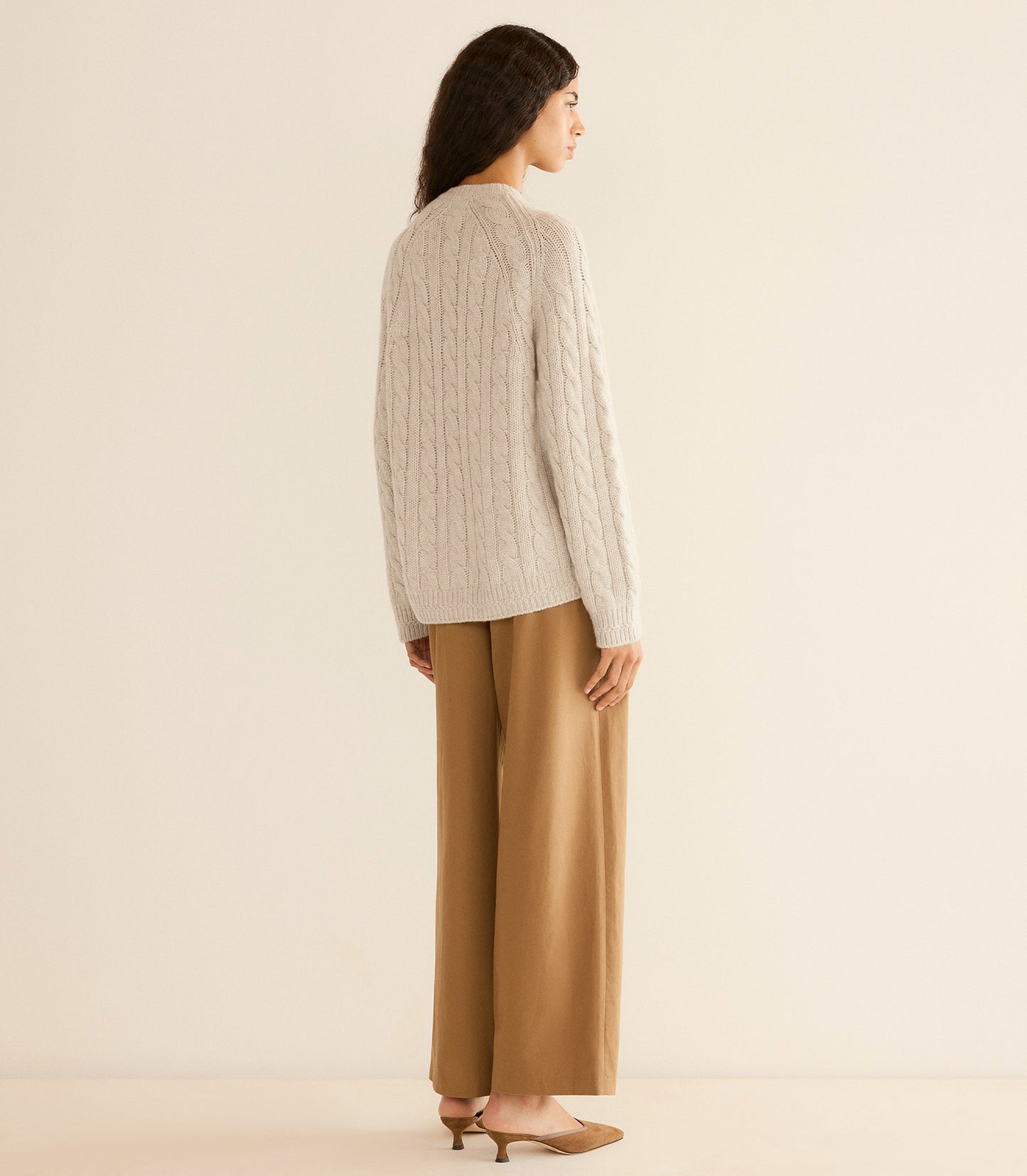 VIRGINIE CASHMERE CARDIGAN -- COTTAGE