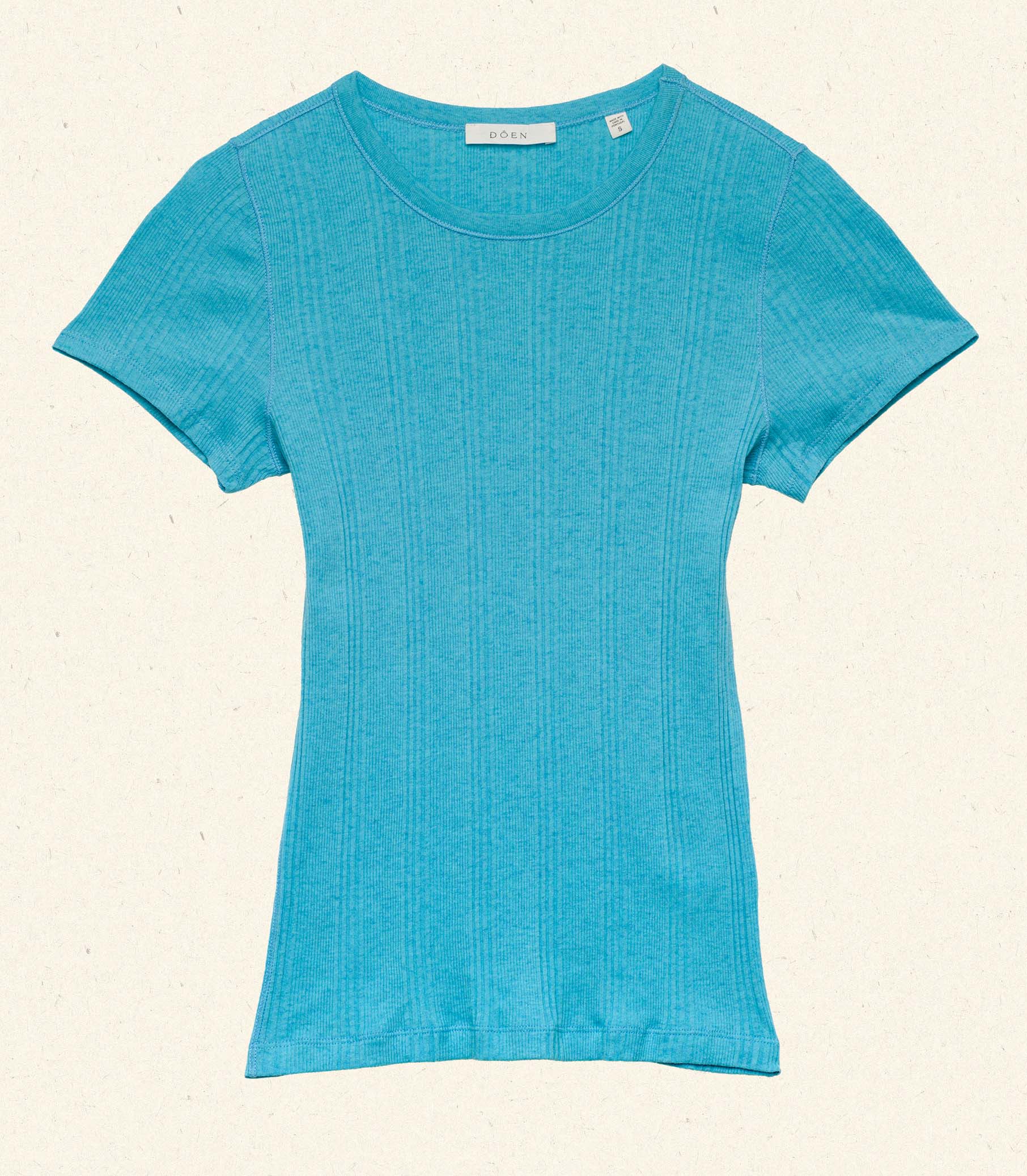 VIVI CASHMERE TEE -- MEDITERRANEAN SEA view 6