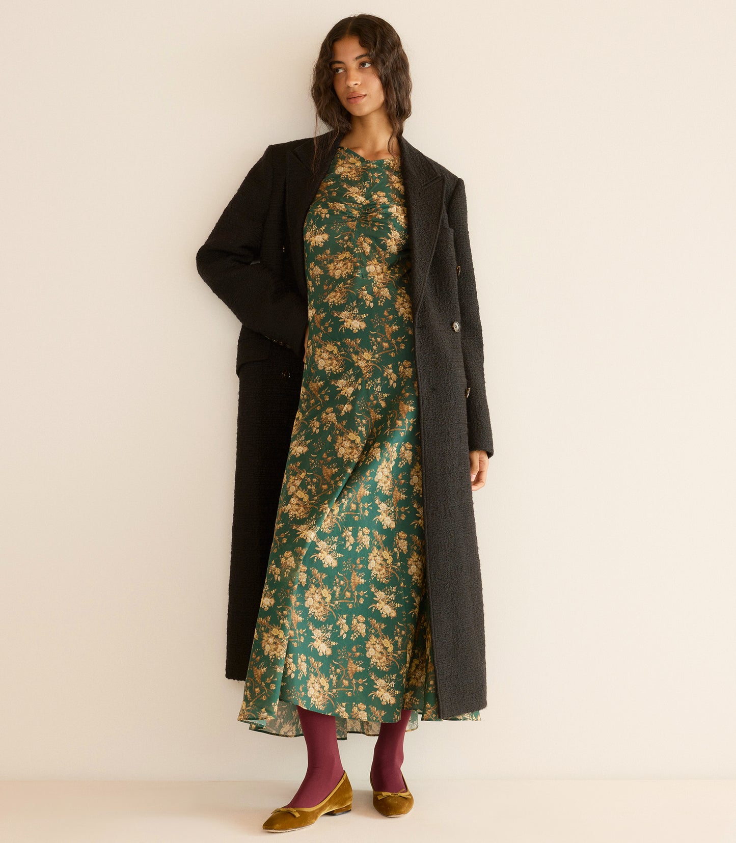 WILHELMINA COAT -- BLACK