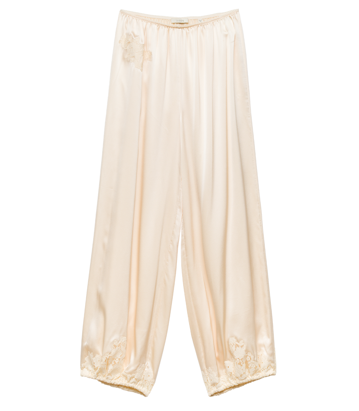 YARIA SILK SATIN PANT -- CANDLELIGHT