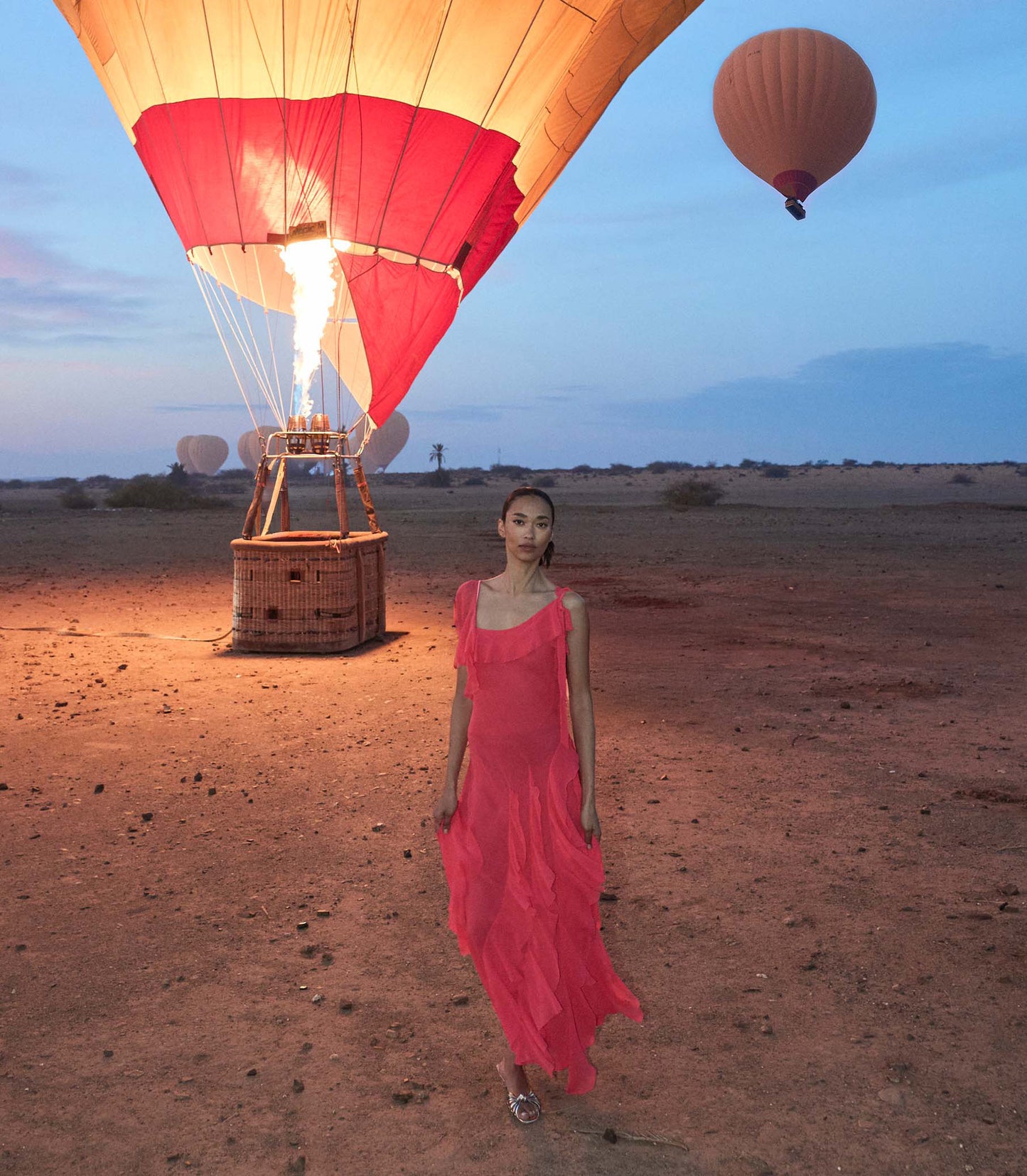 ZELIA DRESS -- BOUGAINVILLEA