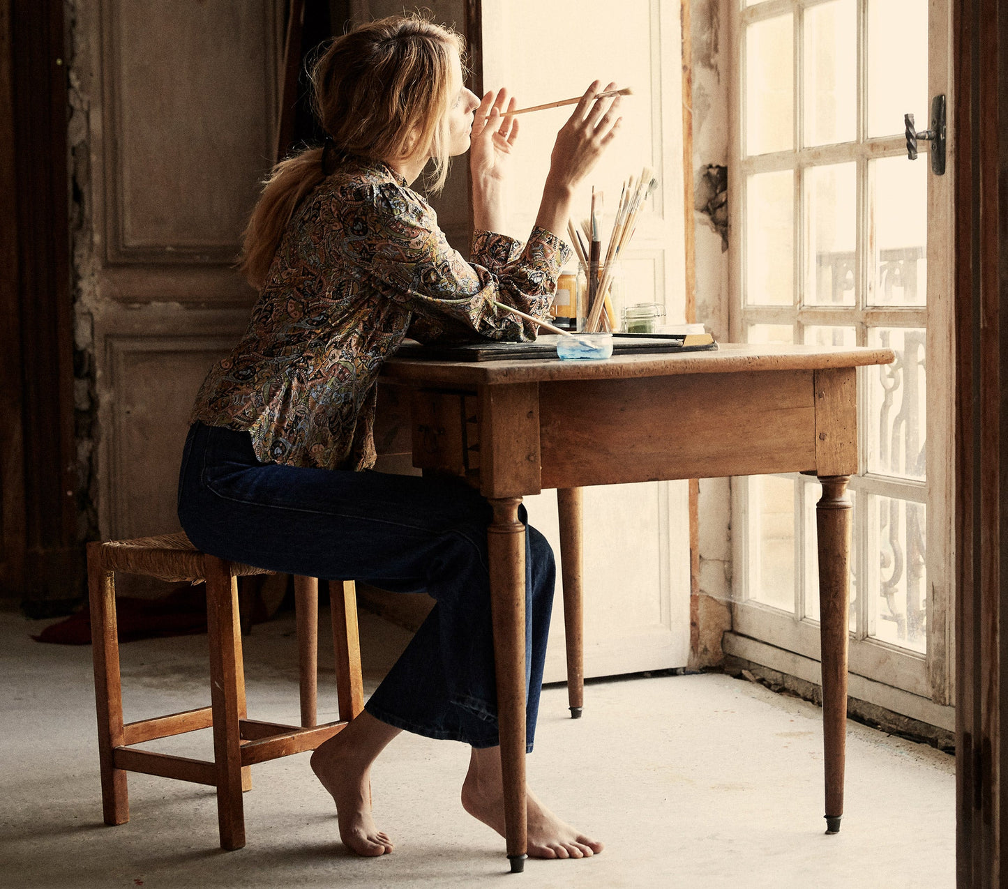 HMD -- ANNABELLA TOP -- MUSEO PAISLEY PRINT