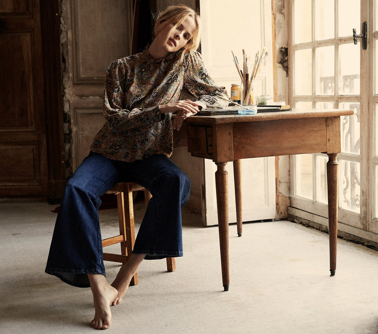 HMD -- ANNABELLA TOP -- MUSEO PAISLEY PRINT