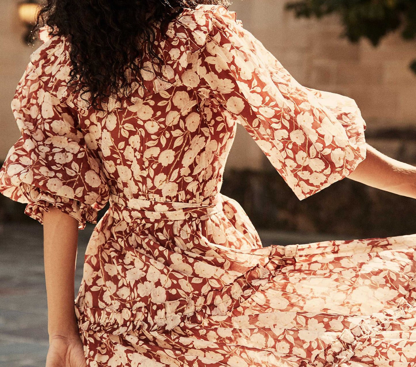 HMD -- CARAMEL DRESS -- AMBRIDGE ROSE RED