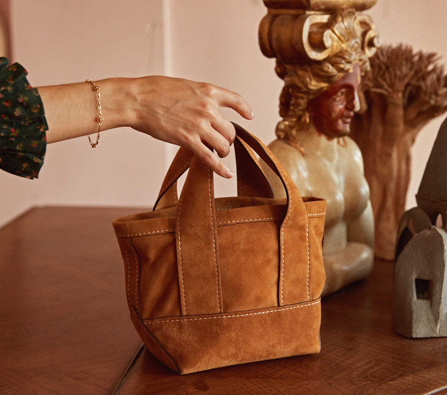 HMD -- LILOU MINI TOTE -- CAMEL