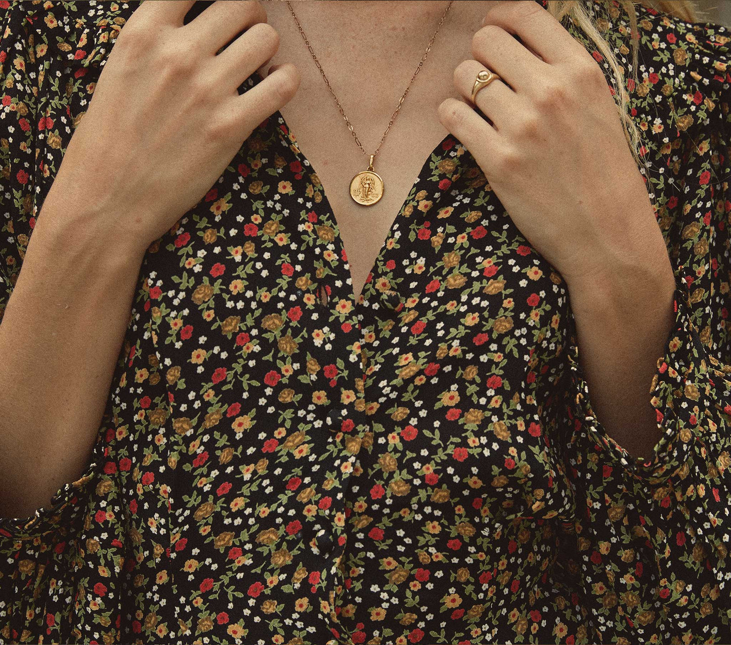 HMD -- CAMDEN DRESS -- INK MONTPELLIER FLORAL