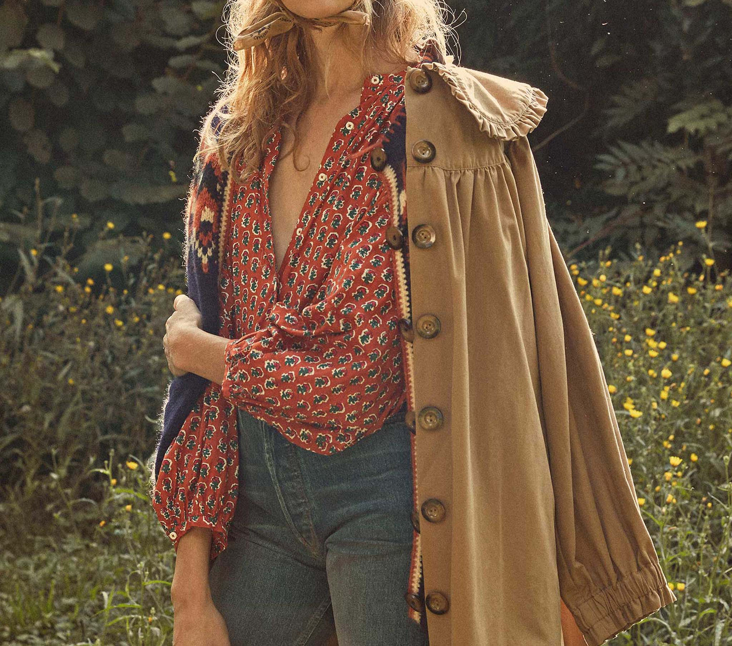 HMD -- THE JANE BLOUSE -- CALICO CANYON BLOOMS