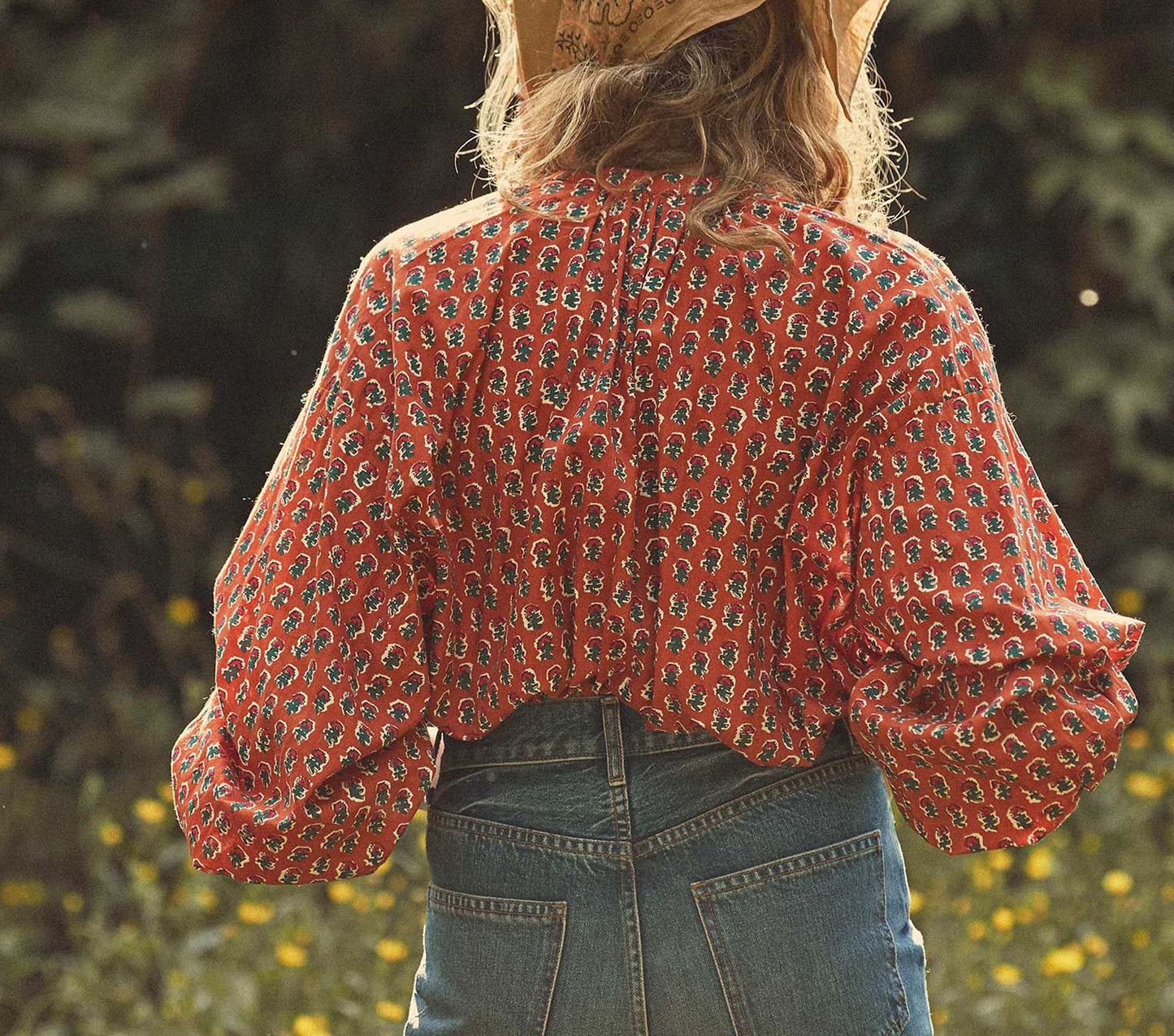HMD -- THE JANE BLOUSE -- CALICO CANYON BLOOMS