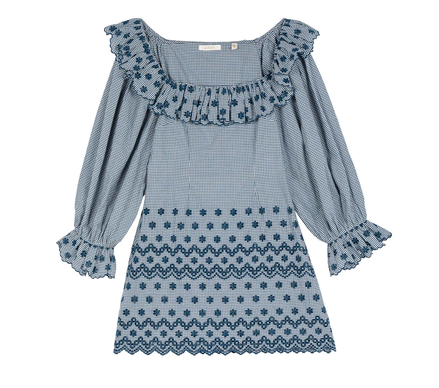 HMD -- FRANIQUE DRESS -- AZURE PARIS GINGHAM