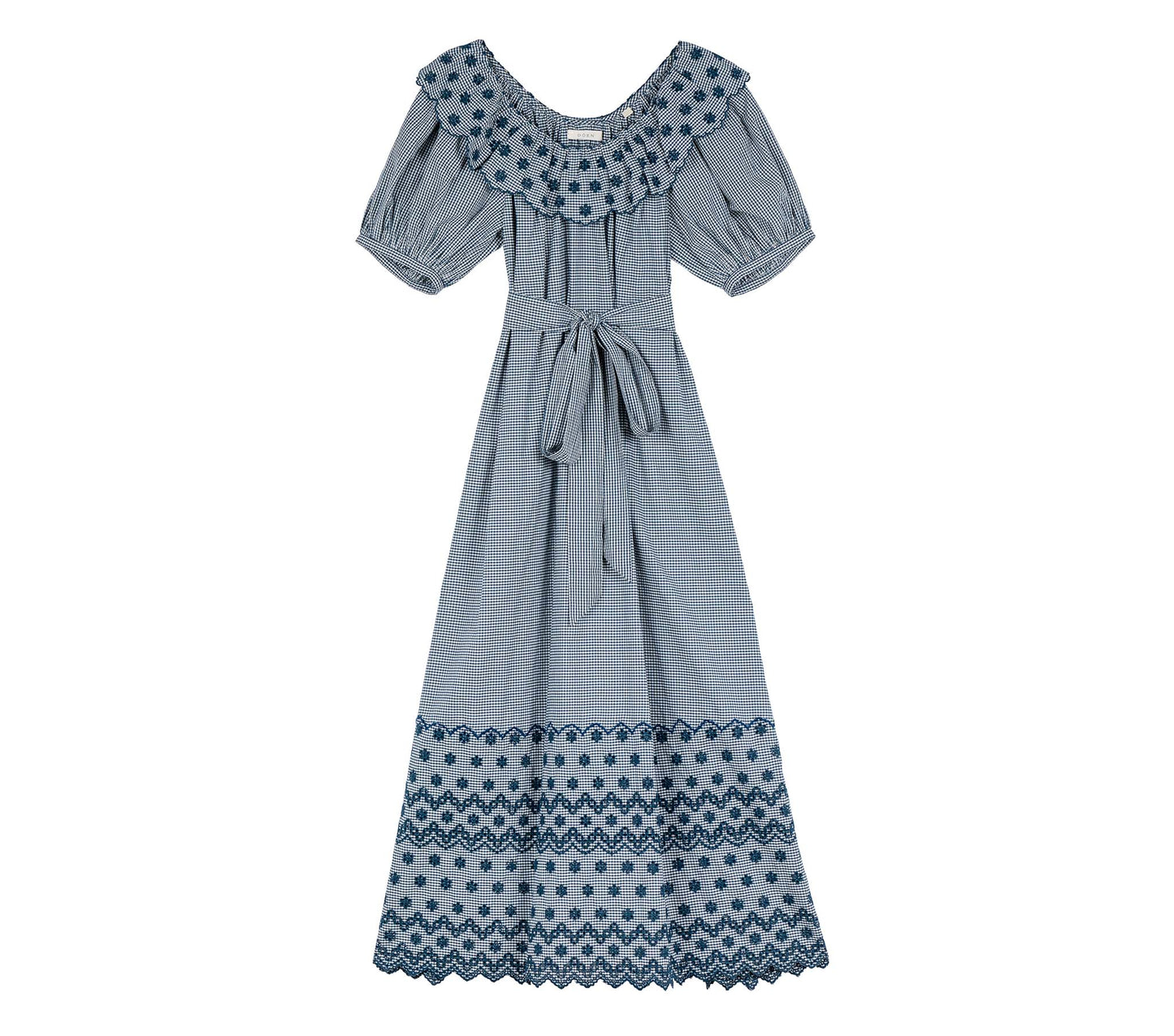 HMD -- HILL DRESS -- AZURE PARIS GINGHAM
