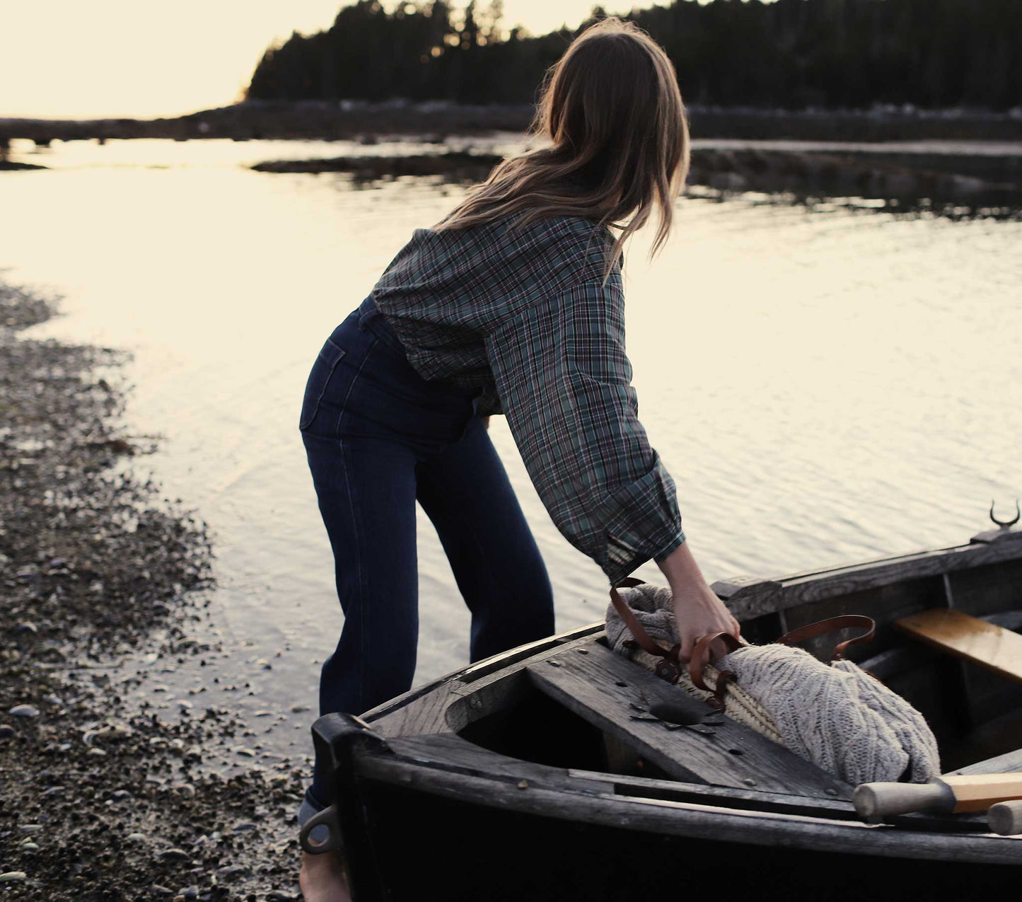 HMD -- THE JANE BLOUSE -- POND PROMENADE PLAID