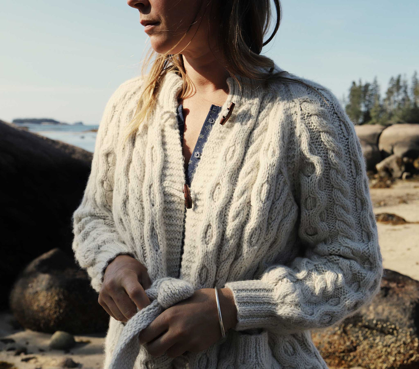 HMD -- BRIGHTON CARDIGAN SWEATER -- CREAM