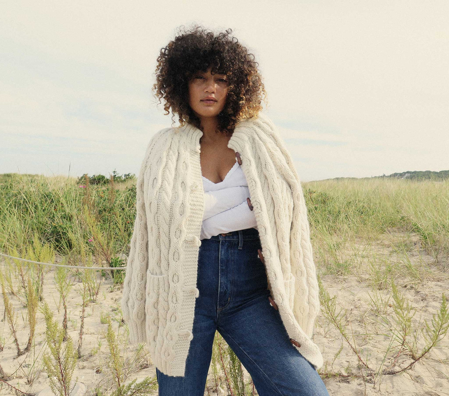 HMD -- BRIGHTON CARDIGAN SWEATER -- CREAM