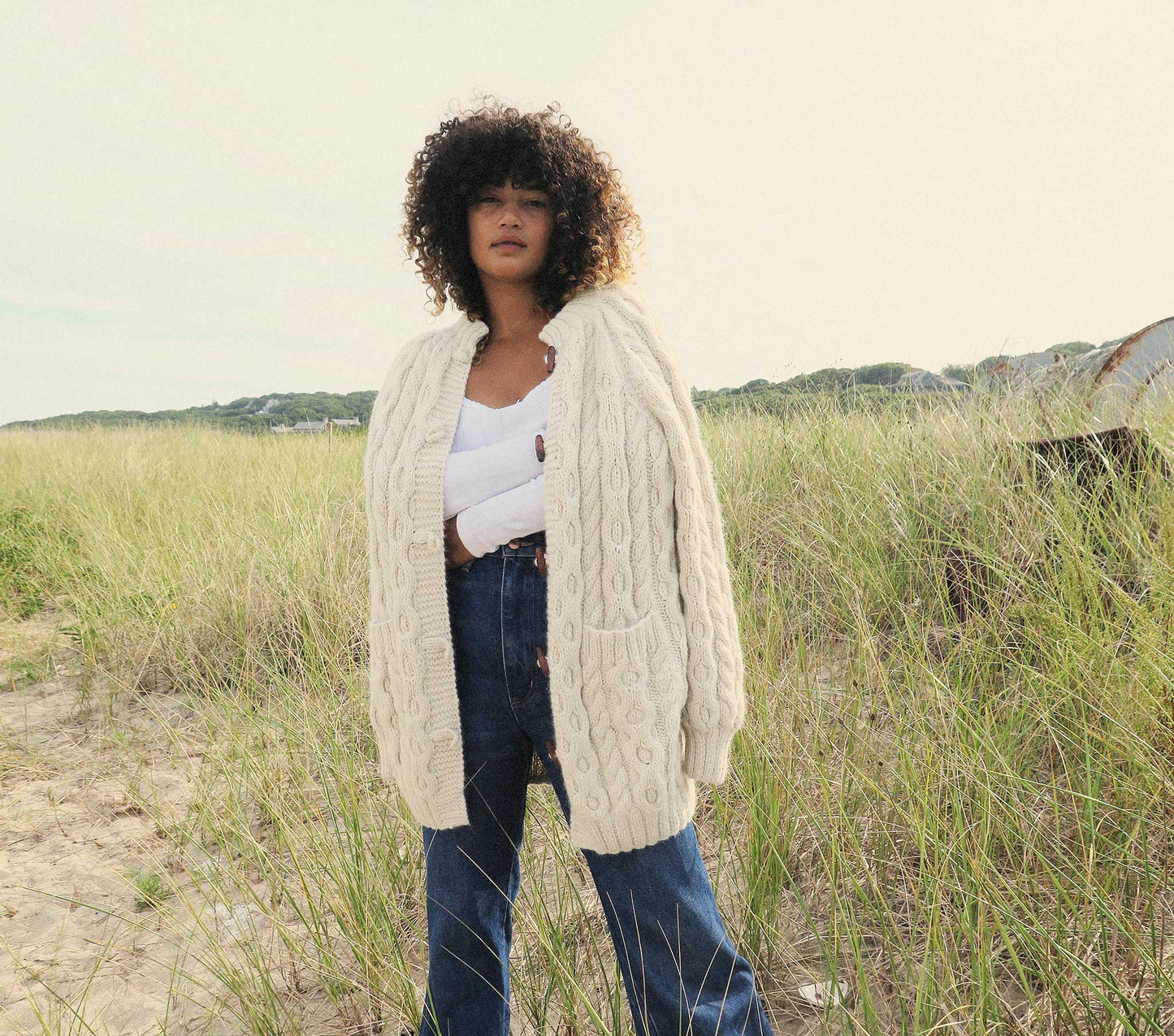 HMD -- BRIGHTON CARDIGAN SWEATER -- CREAM