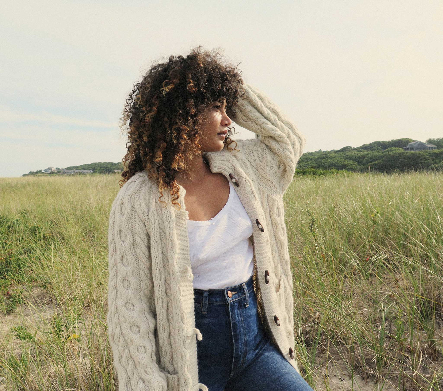 HMD -- BRIGHTON CARDIGAN SWEATER -- CREAM