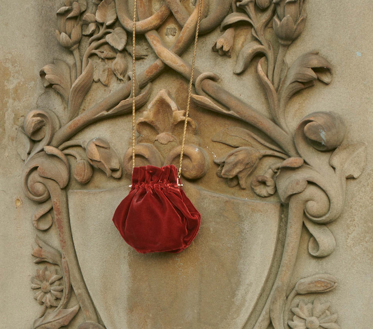 HMD -- ISABELLE BAG -- ROSSO VELVET