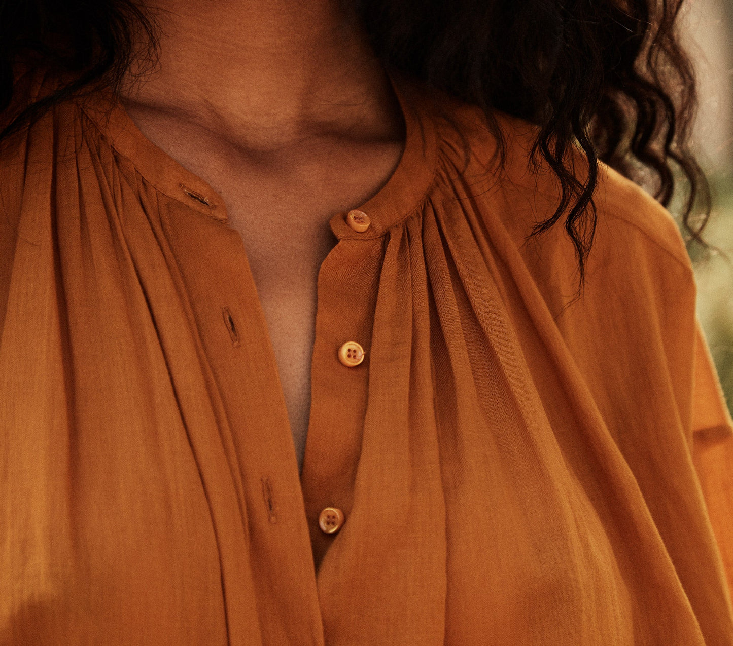 HMD -- THE JANE BLOUSE -- YELLOW JASPER