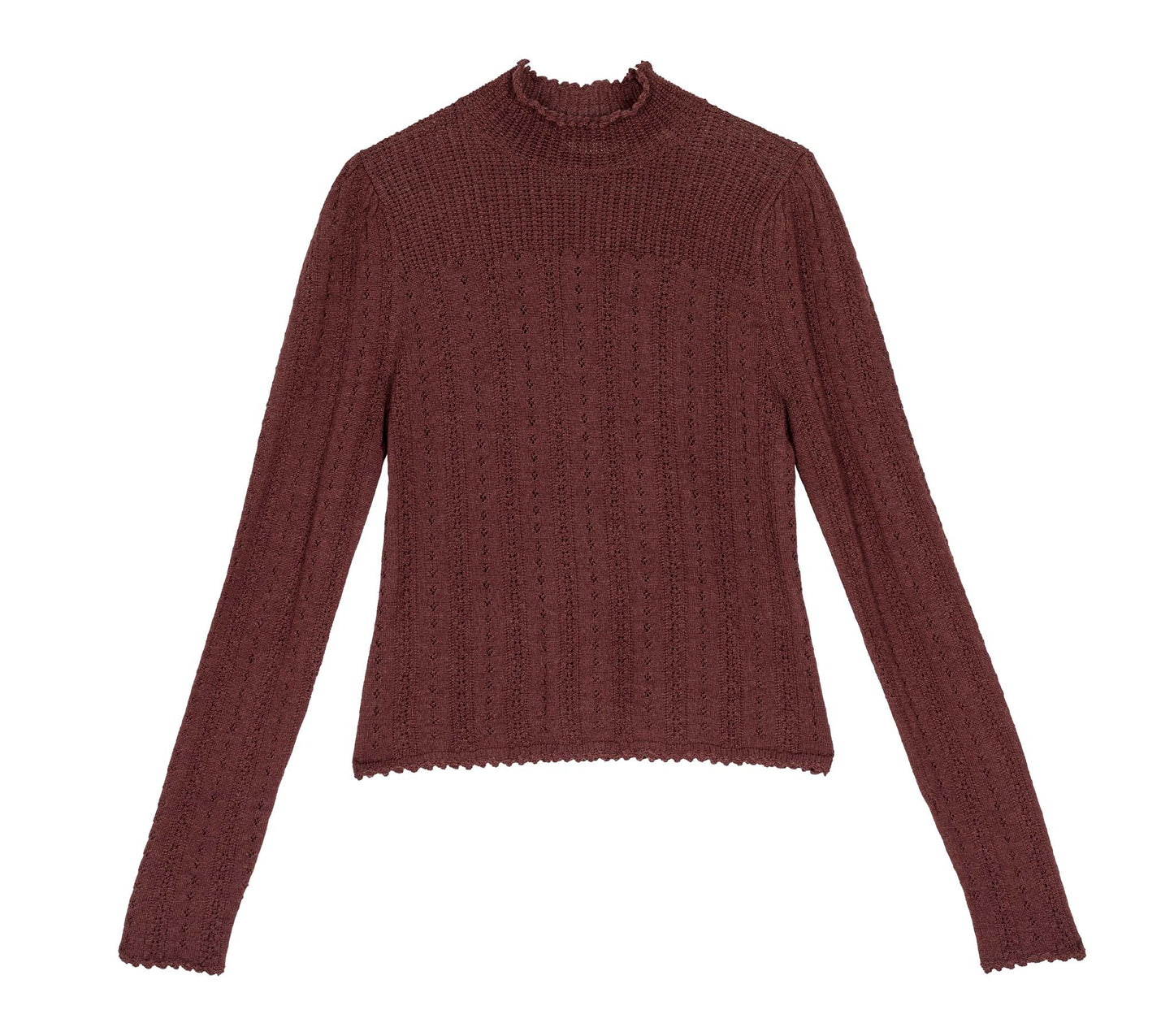 HMD -- MINOU TURTLENECK -- ANTIQUE WALNUT