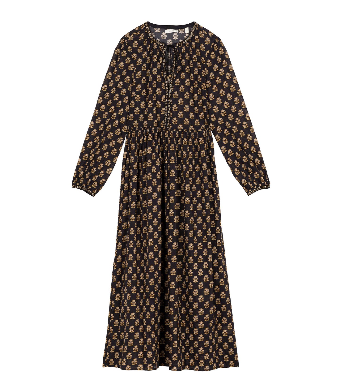HMD -- RHIANNON DRESS -- NOIR MEADOWSWEET FLORAL