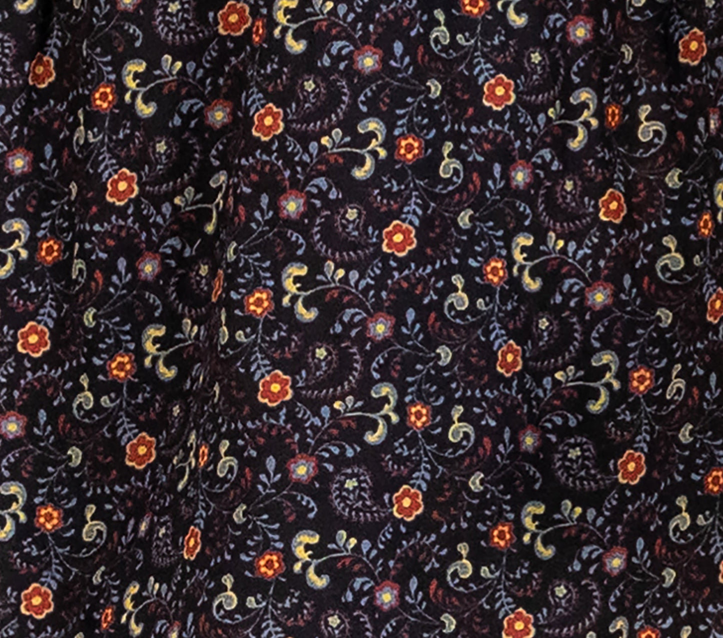 HMD -- THE JANE BLOUSE -- BLACK MARFA PAISLEY