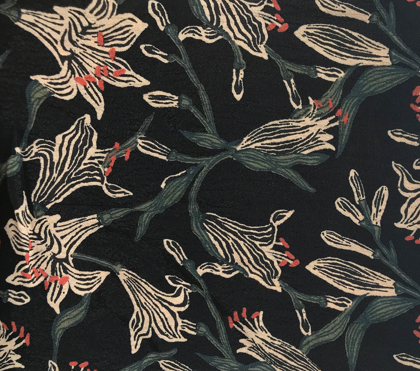 HMD -- JULEP SKIRT -- BLACK LILIUM PRINT