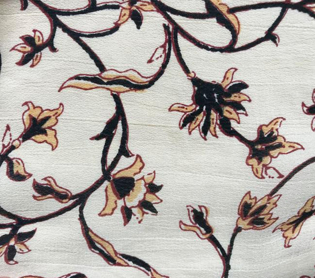 HMD -- ZINNIA DRESS -- CREAM SCROLL PRINT