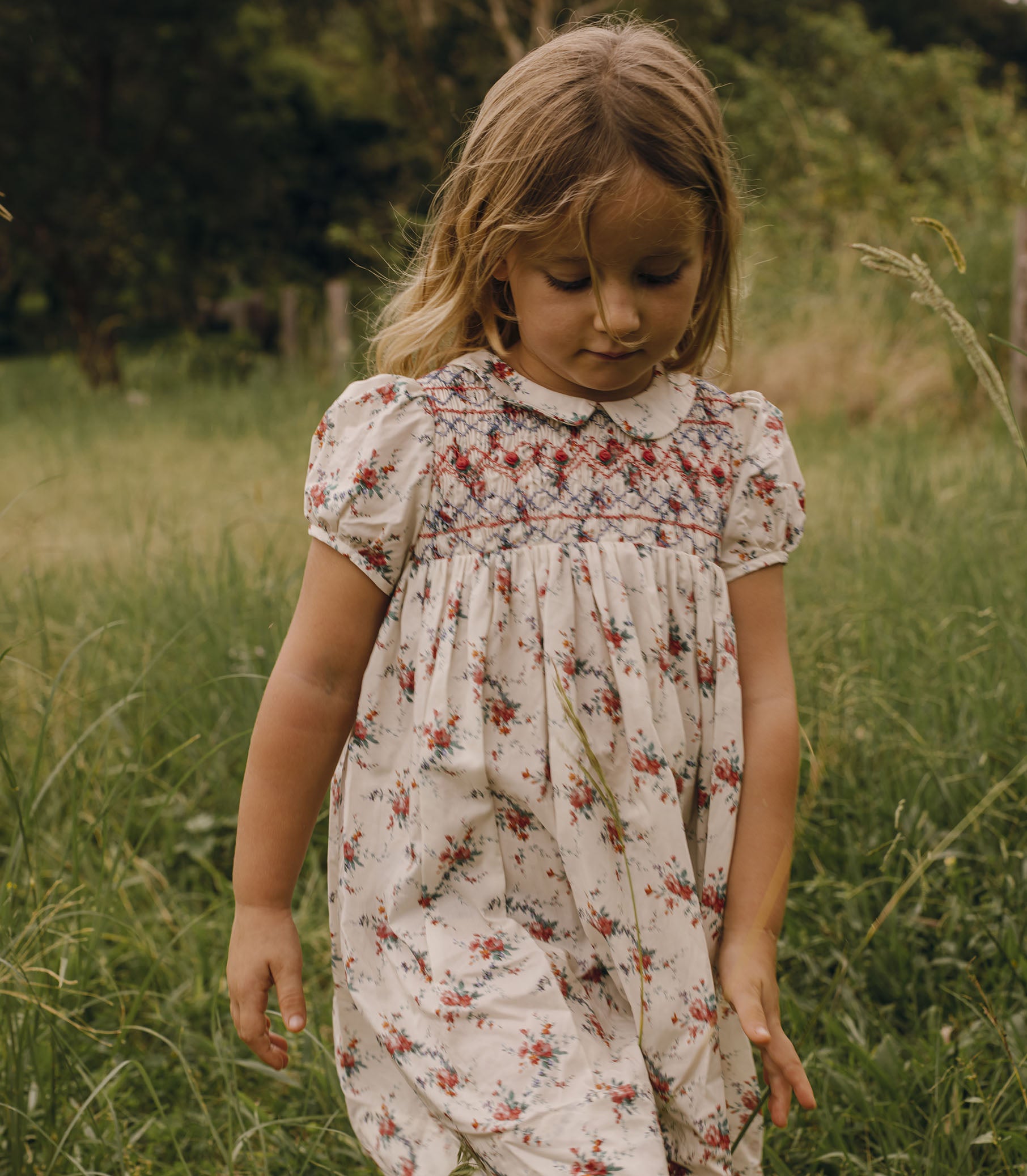 ROSETTE DRESS -- LIBERTY ALESSIA ROSE