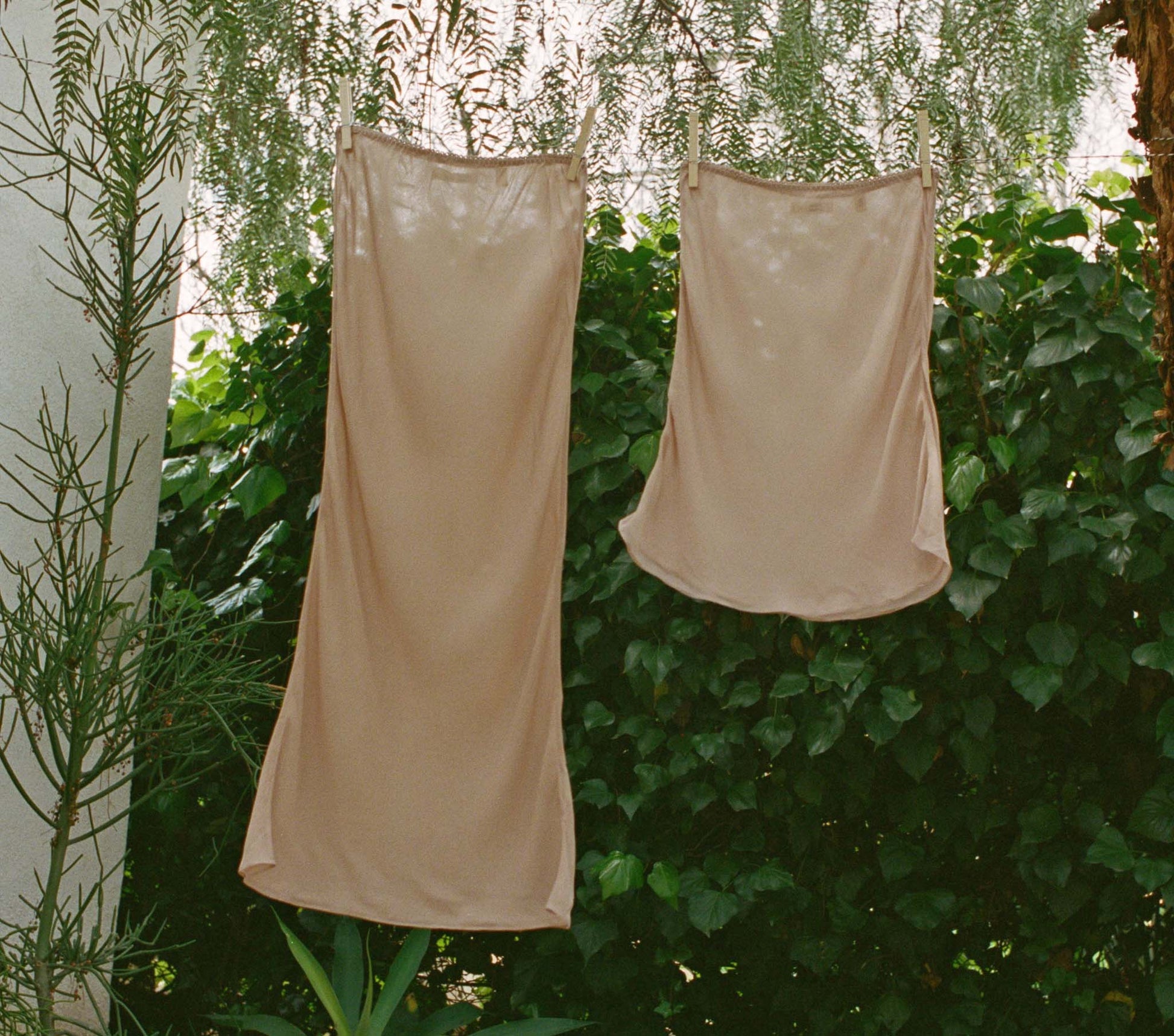 MINI SKIRT SLIP -- SAND DOLLAR view 1
