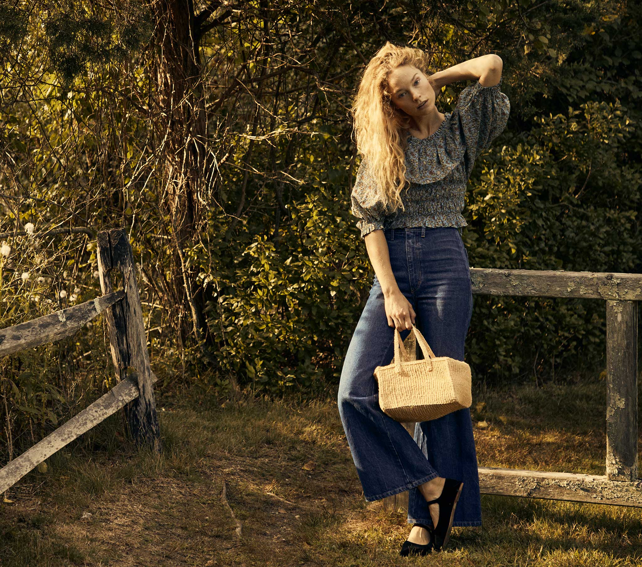HMD -- LUCE TOP -- BLUE TISBURY PAISLEY