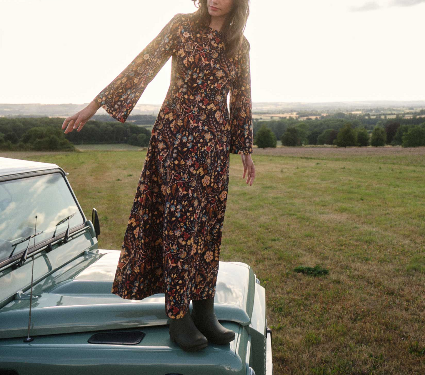 HMD -- MARRON DRESS -- MIDNIGHT TOILE DE JOUY