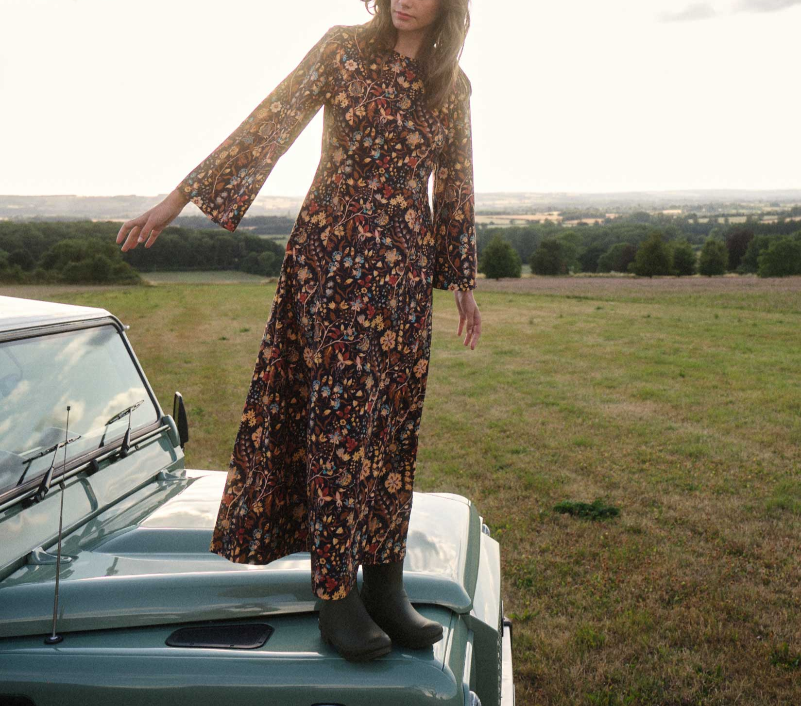 HMD -- MARRON DRESS -- MIDNIGHT TOILE DE JOUY view 1