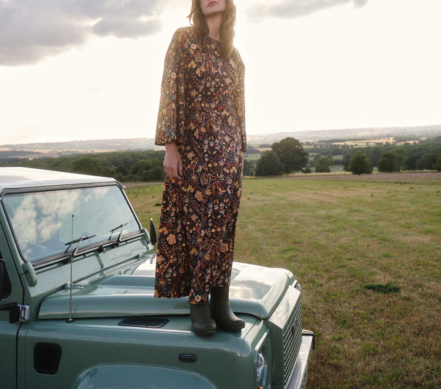 HMD -- MARRON DRESS -- MIDNIGHT TOILE DE JOUY view 2