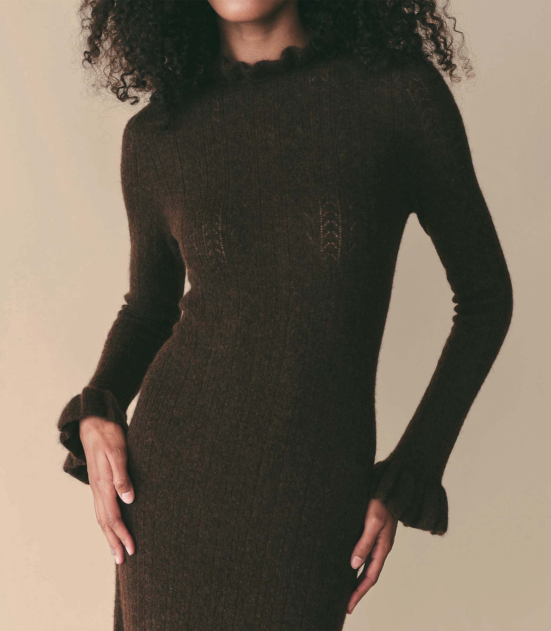 HMD -- ESTELLA DRESS -- DARK CACAO view 2
