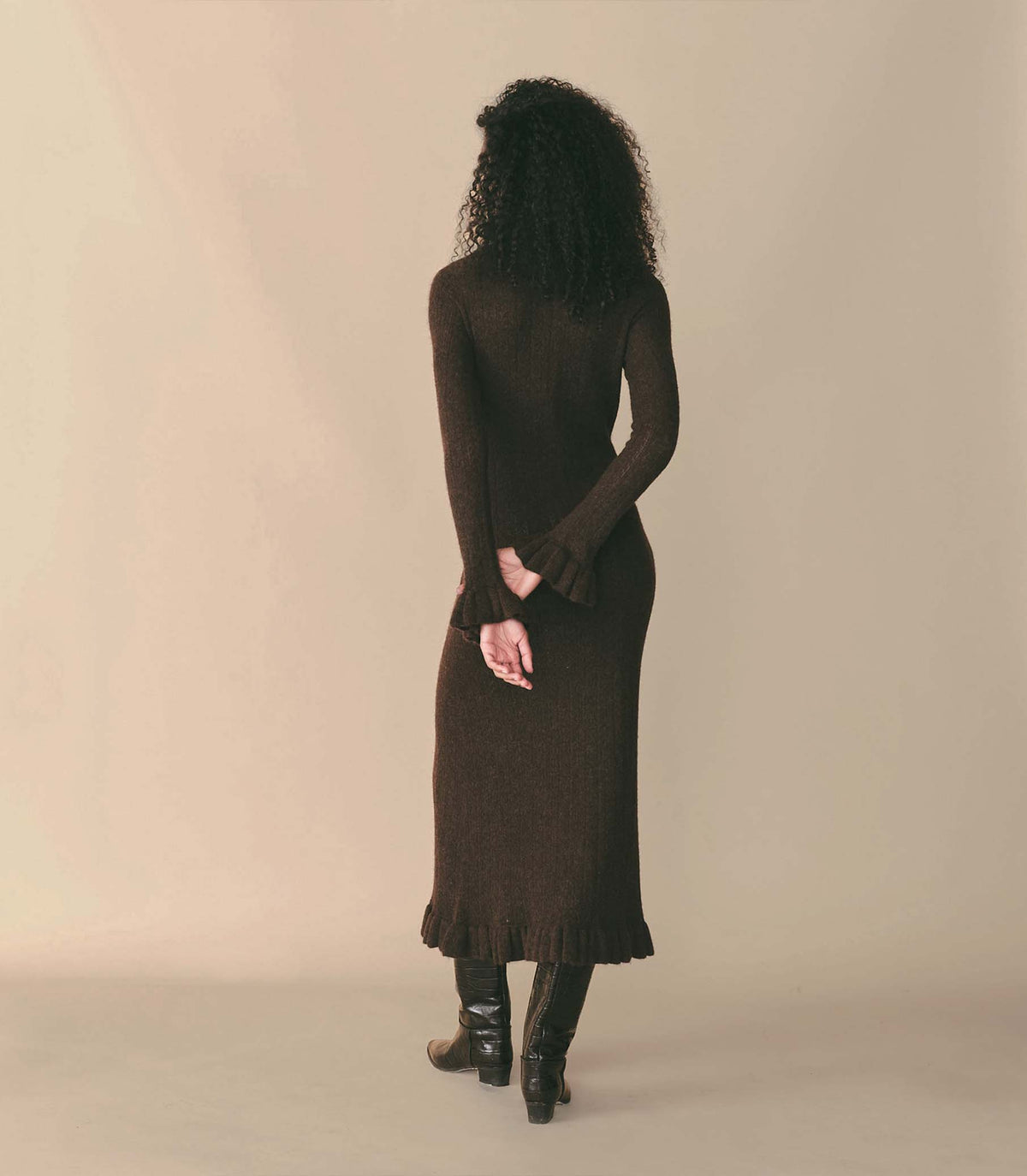 HMD -- ESTELLA DRESS -- DARK CACAO view 3
