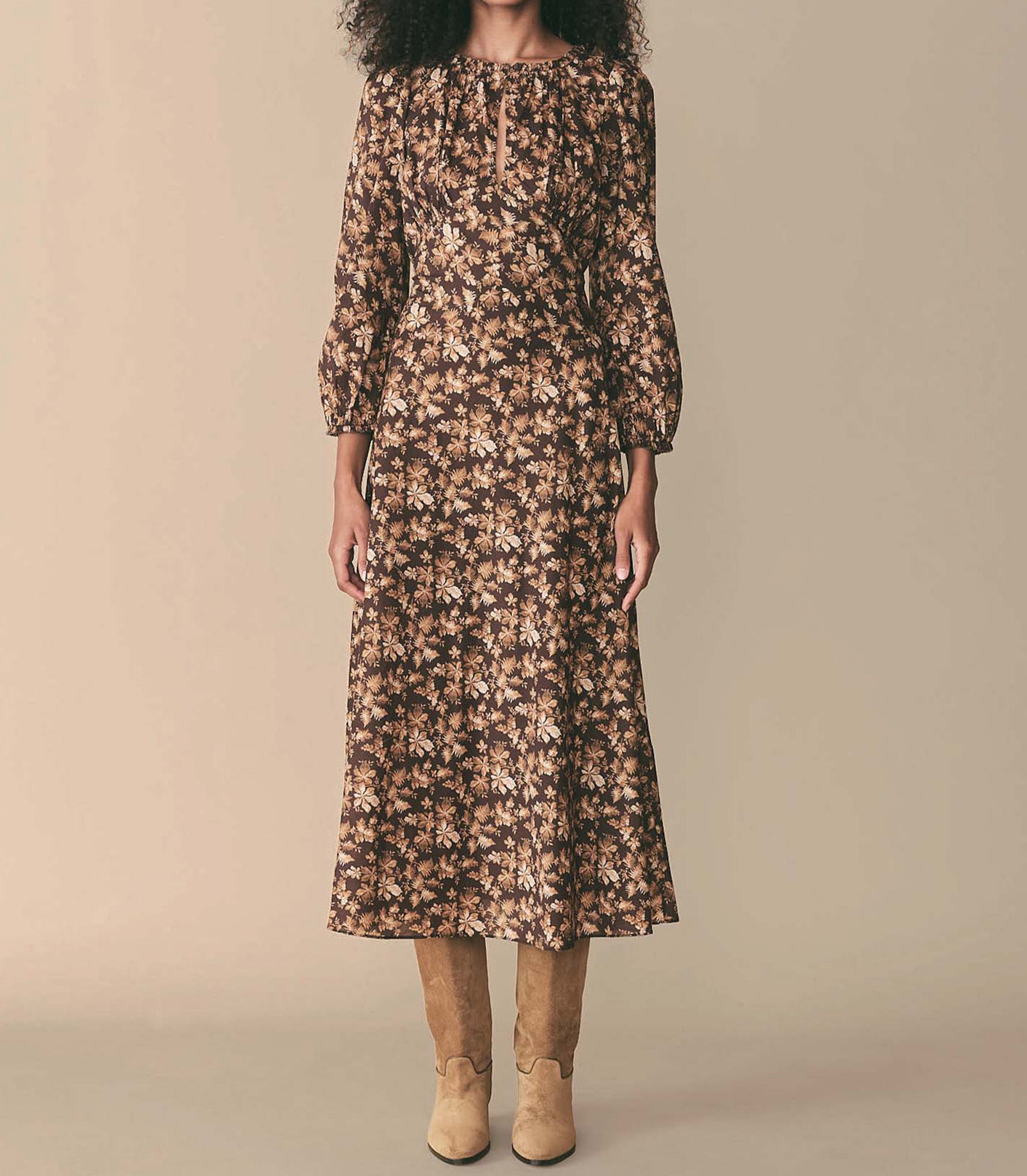 HMD -- GINETTA DRESS -- FERN GROVE FLORAL view 3