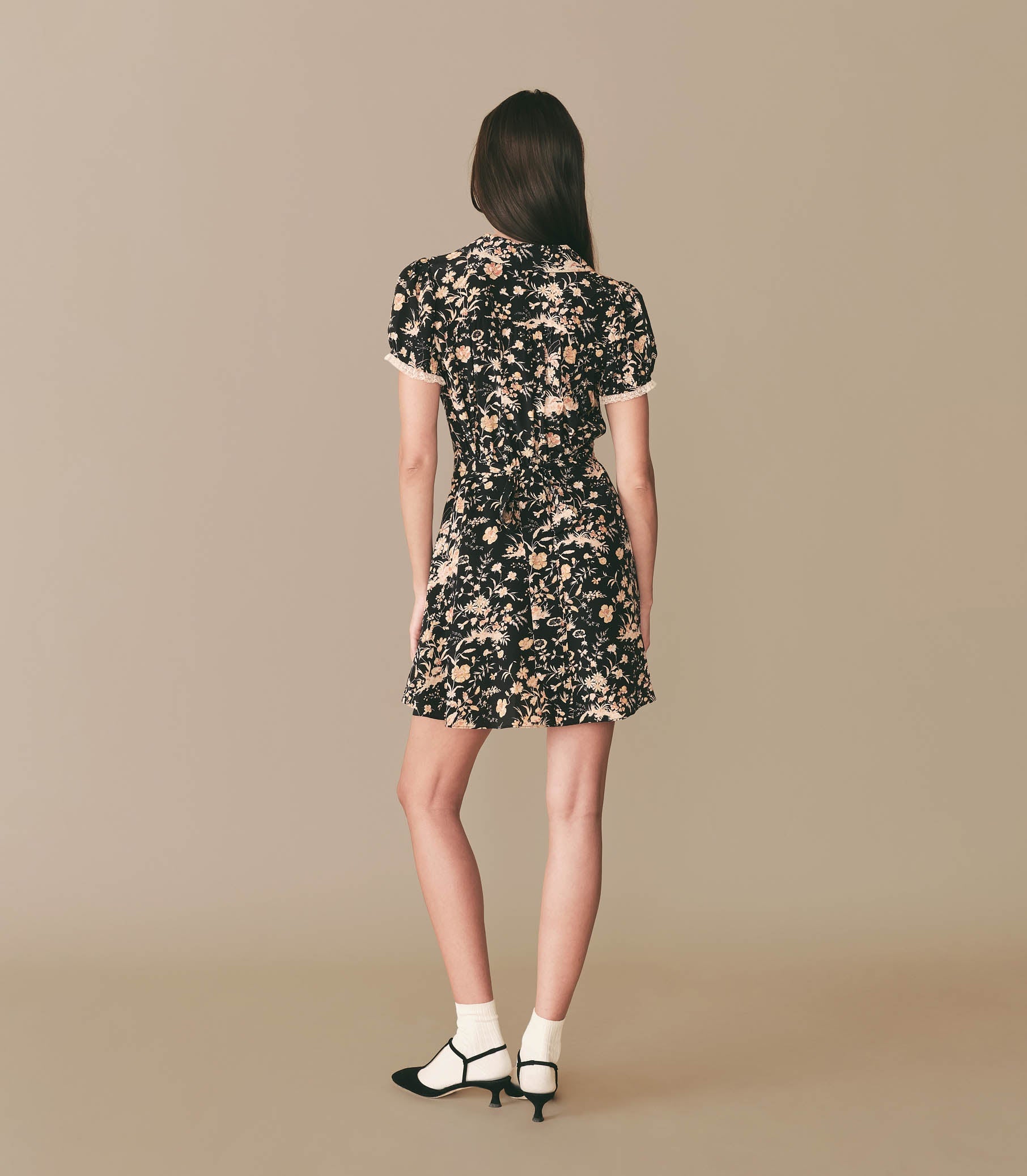 HMD -- BRIETTE DRESS -- NAVY OAK BLUFFS FLORAL view 3
