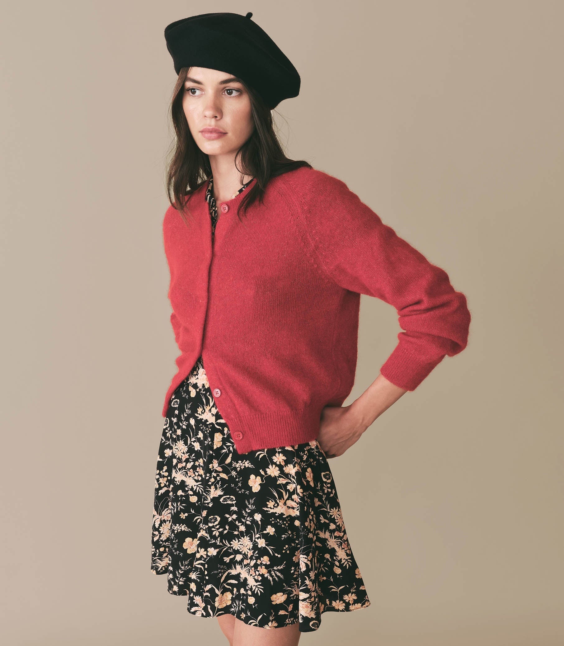 HMD -- BRIETTE DRESS -- NAVY OAK BLUFFS FLORAL view 4
