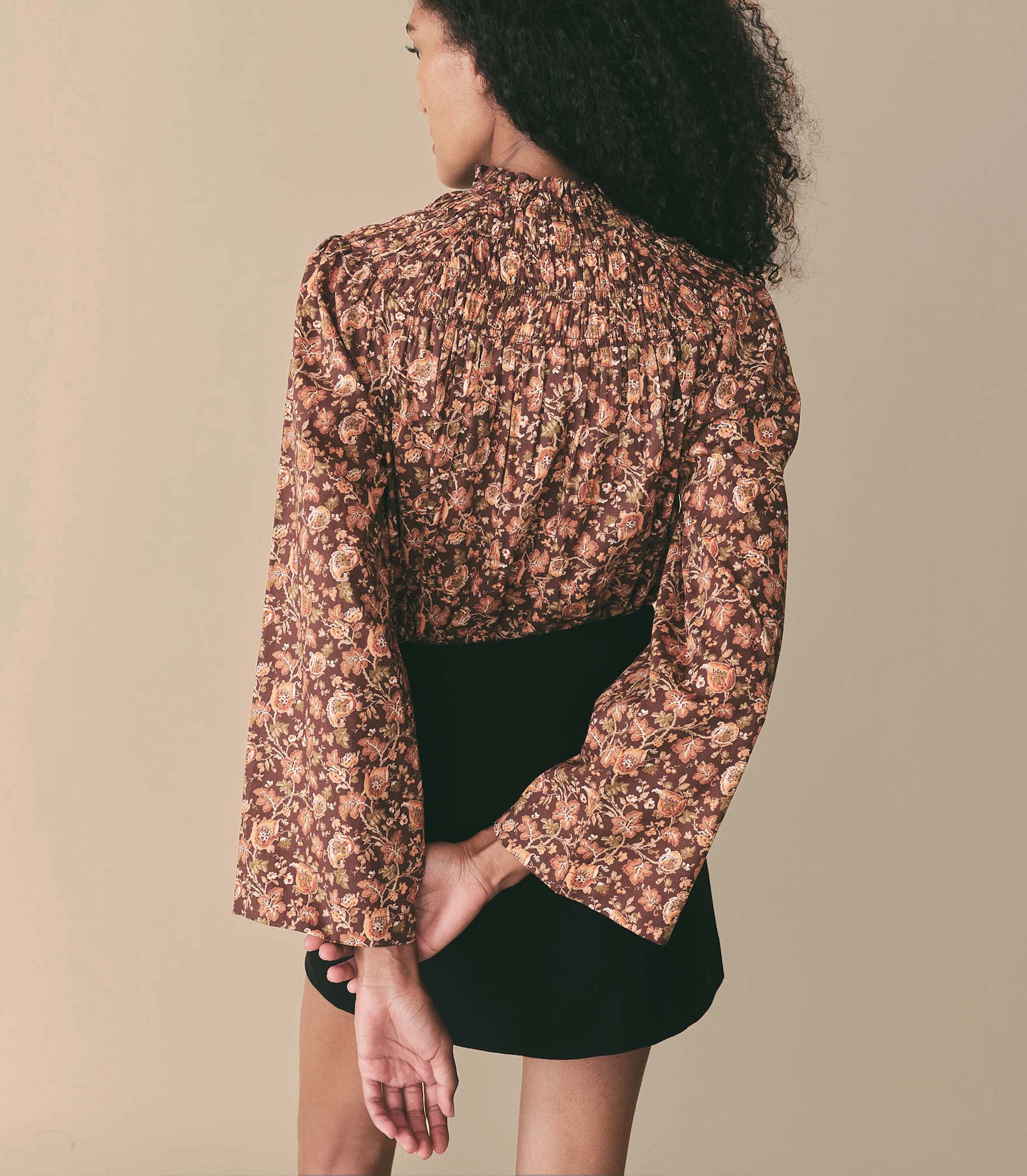 HMD -- ASTILBE TOP -- MULBERRY VINE FLORAL view 3
